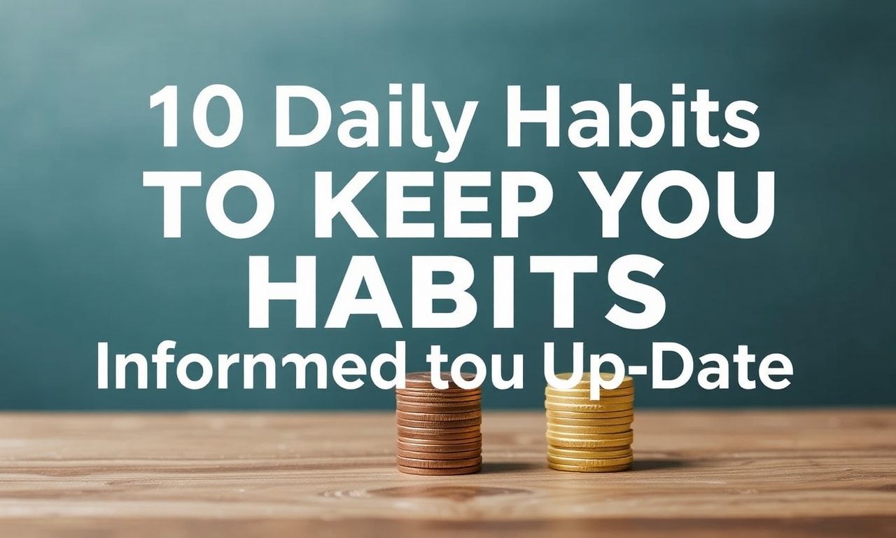 10 Daily Habits to Keep You Informed and Up-to-Date