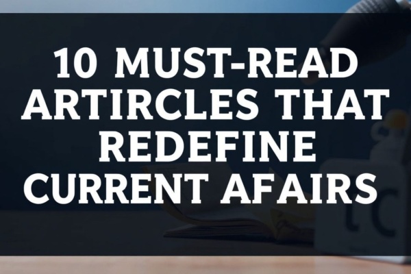 10 Must-Read Articles That Redefine Current Affairs