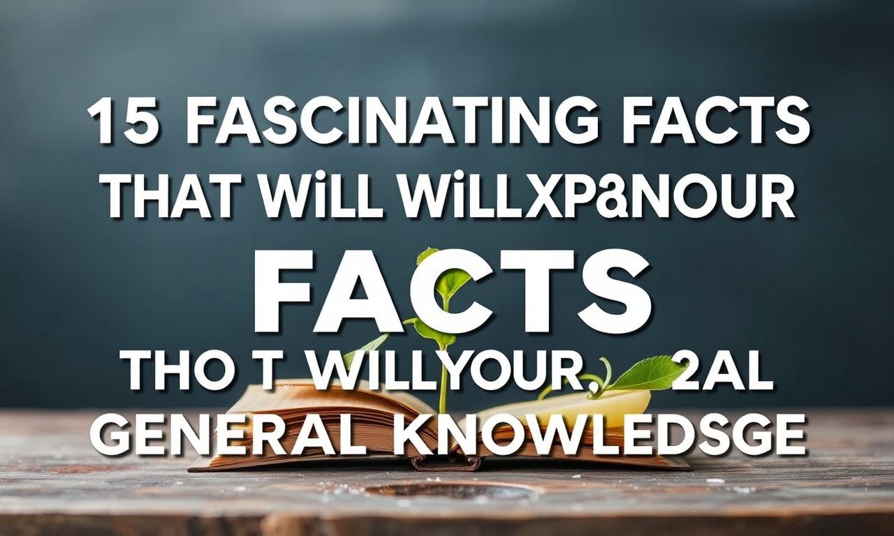 15 Fascinating Facts That Will Expand Your General Knowledge