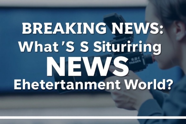 Breaking News: What's Stirring Up the Entertainment World?