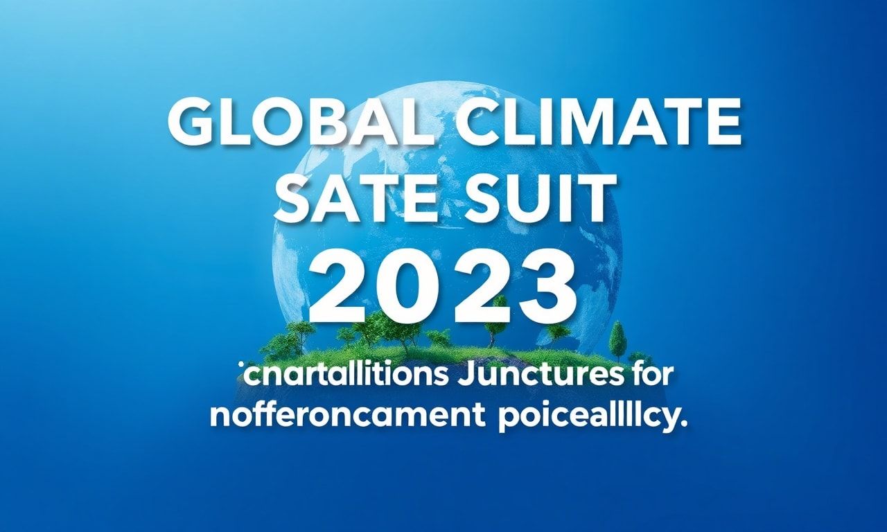 Global Climate Summit 2023: A Crucial Juncture for Environmental Policy