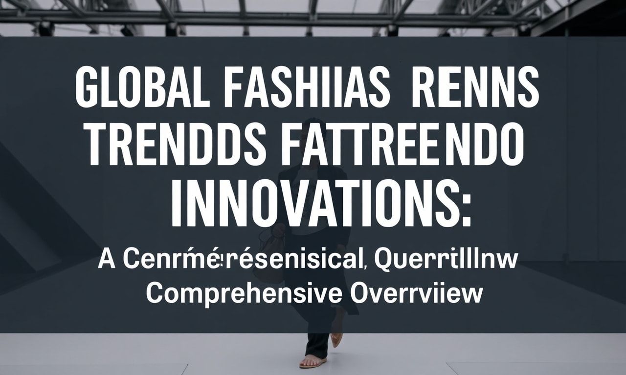 Global Fashion Trends and Innovations: A Comprehensive Overview
