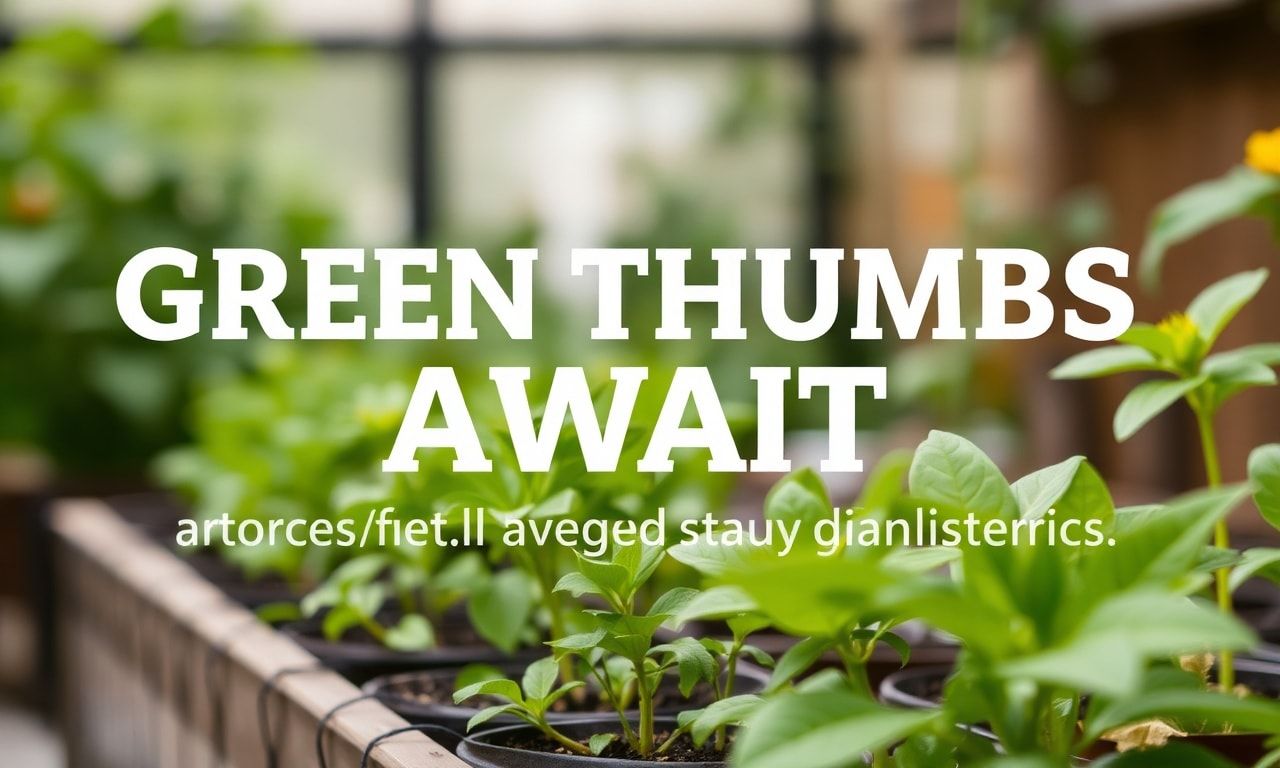Green Thumbs Await: Essential Tips for Aspiring Gardeners