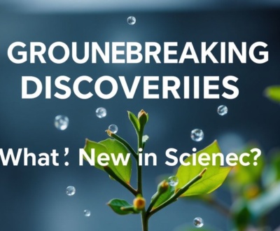 Groundbreaking Discoveries: What's New in Science?