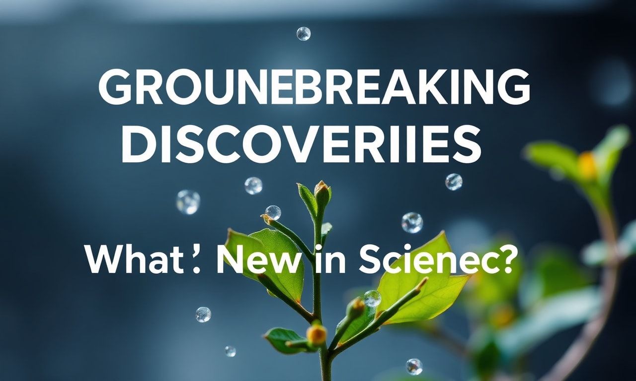 Groundbreaking Discoveries: What's New in Science?