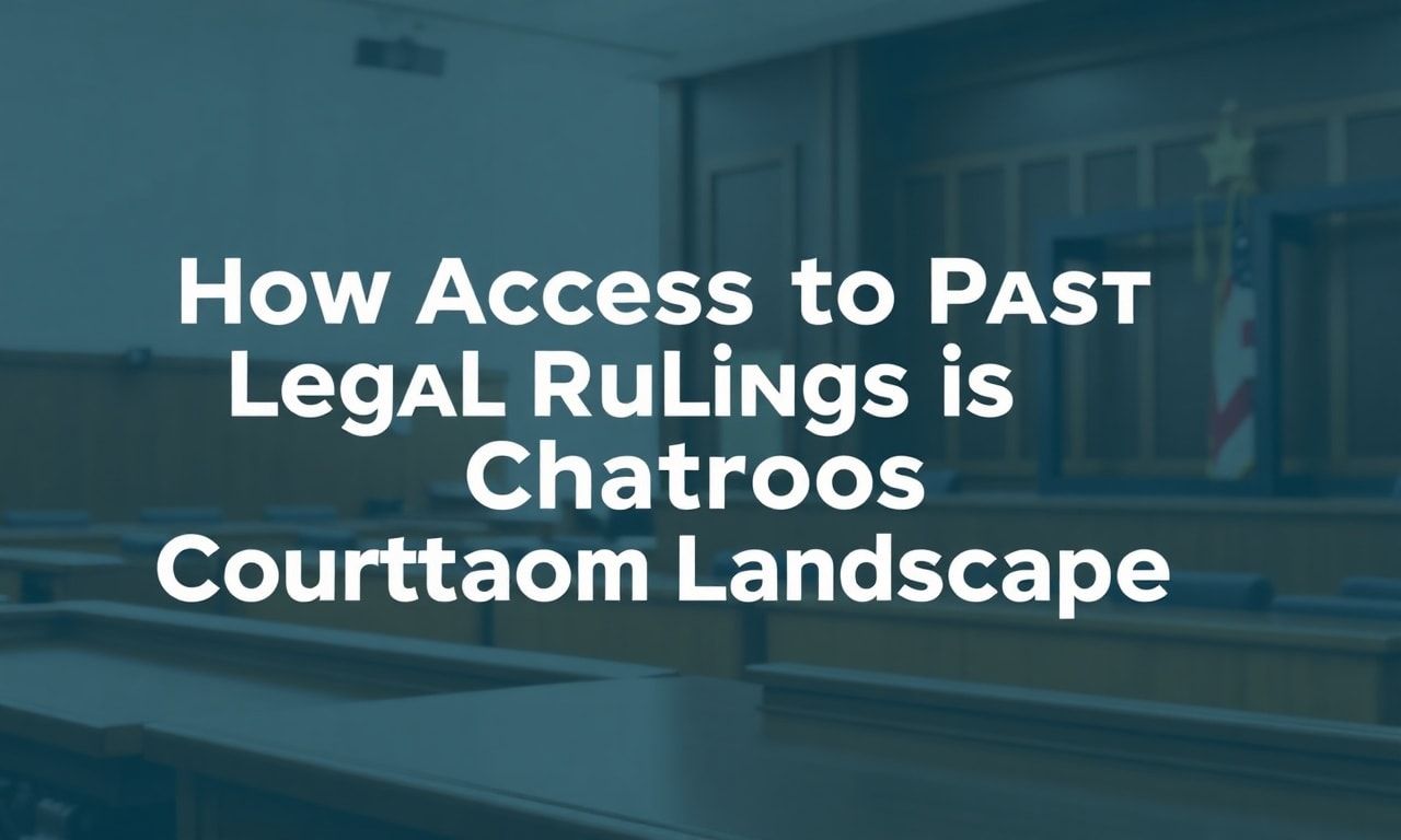 How Access to Past Legal Rulings is Changing Courtroom Landscapes