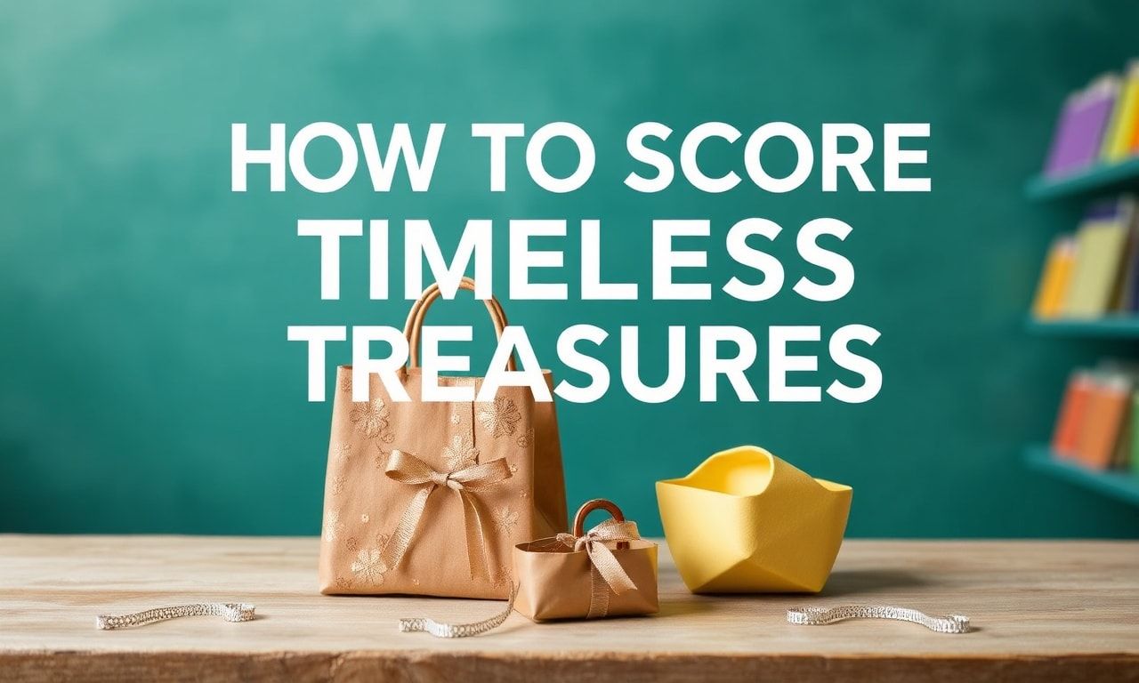 How to Score Timeless Treasures: A Smart Shopper's Guide