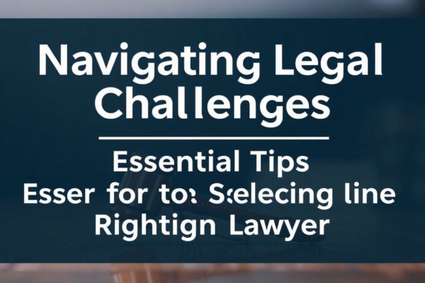 Navigating Legal Challenges: Essential Tips for Selecting the Right Lawyer