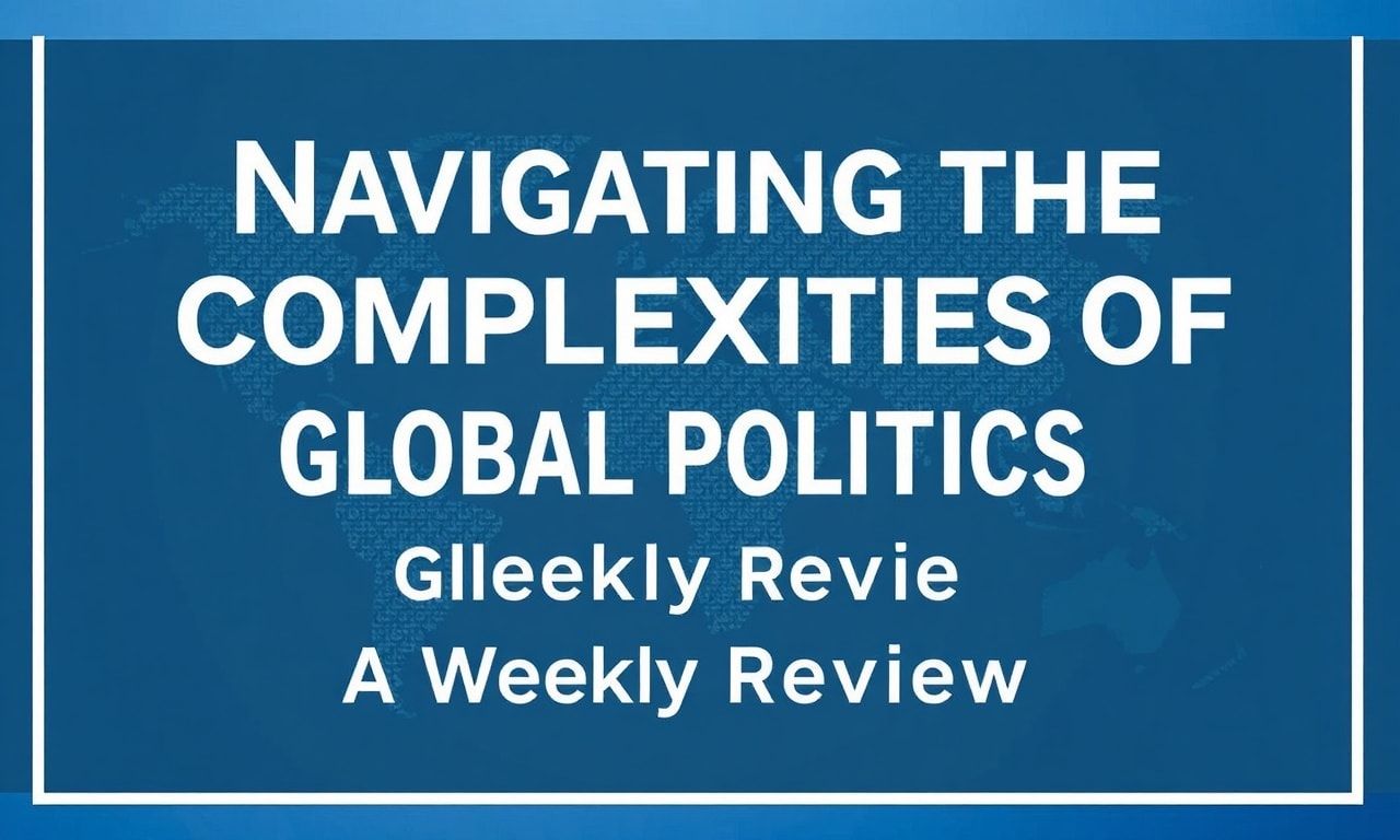 Navigating the Complexities of Global Politics: A Weekly Review