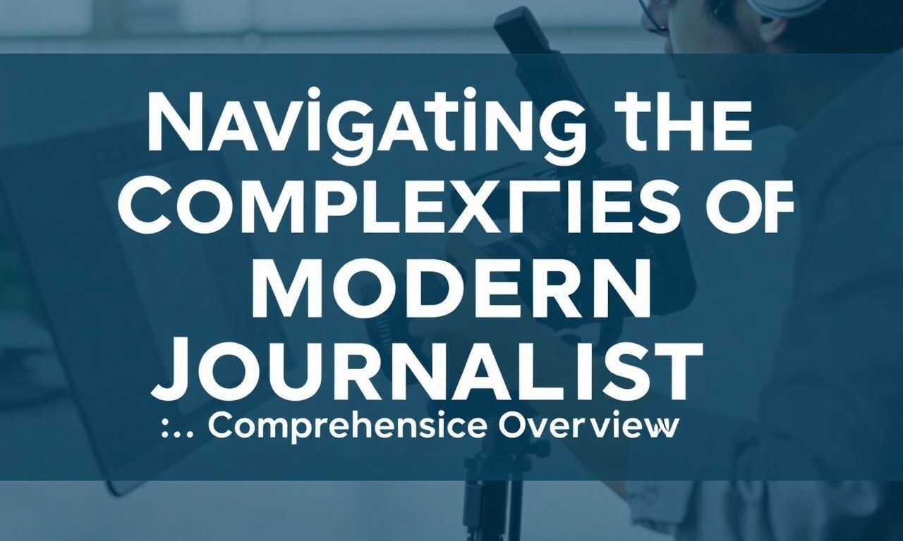 Navigating the Complexities of Modern Journalism: A Comprehensive Overview
