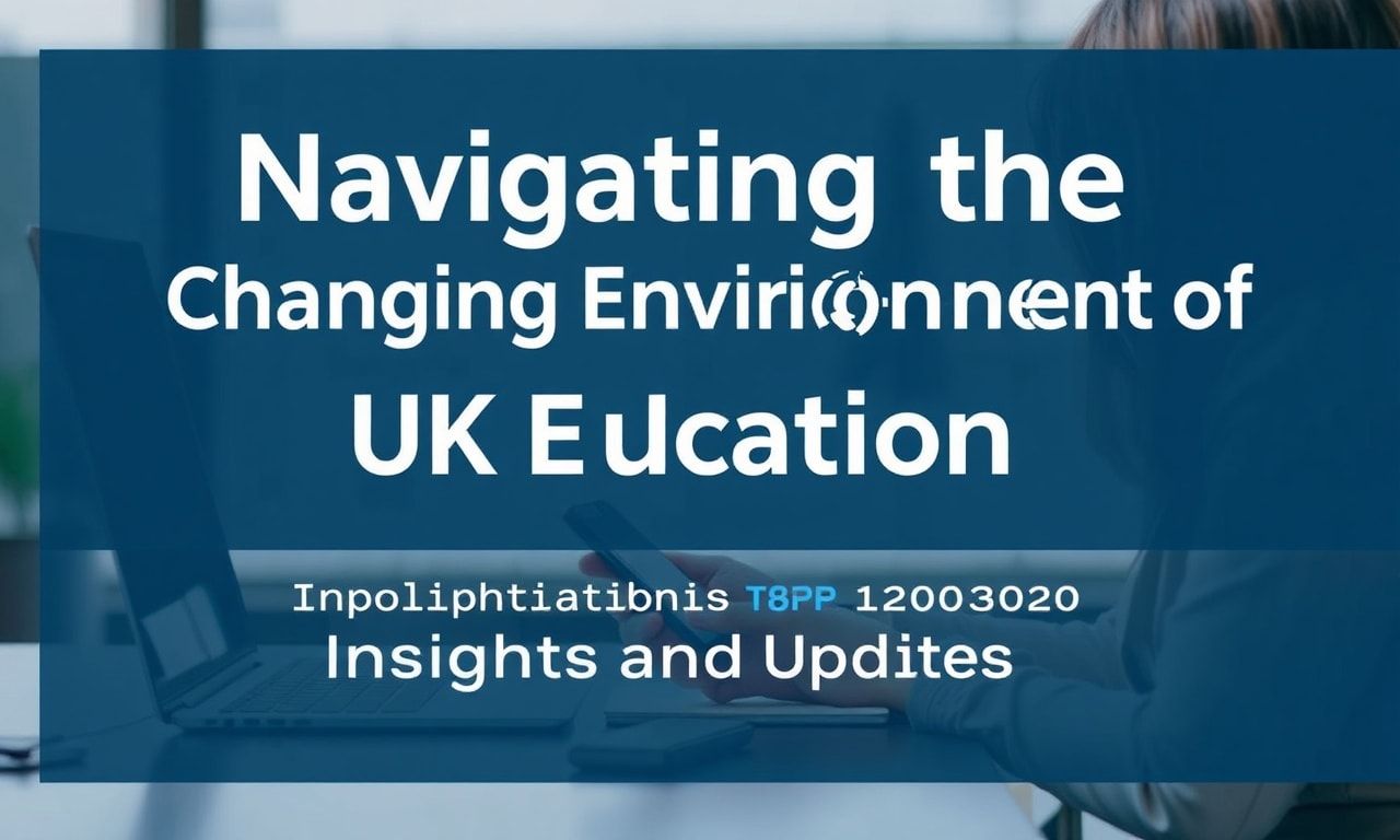 Navigating the Changing Environment of UK Education: Insights and Updates