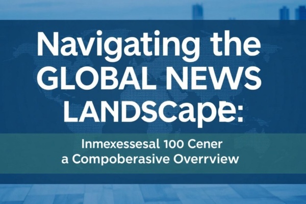 Navigating the Global News Landscape: A Comprehensive Overview
