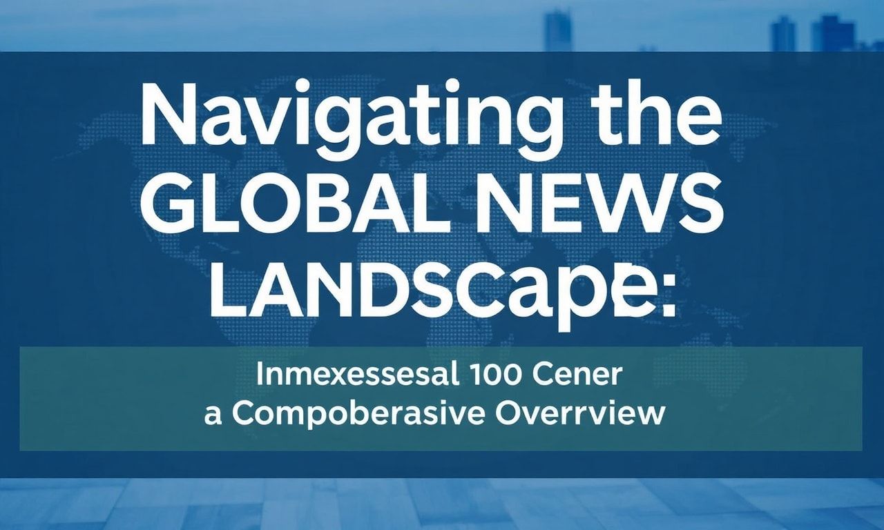 Navigating the Global News Landscape: A Comprehensive Overview