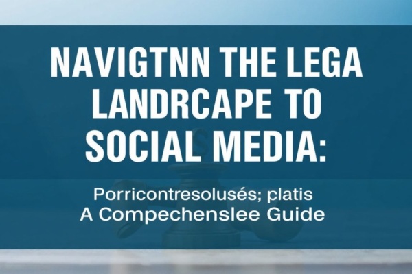 Navigating the Legal Landscape of Social Media: A Comprehensive Guide
