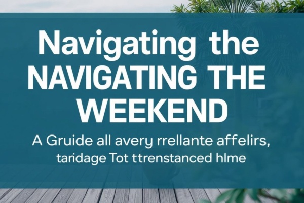 Navigating the Weekend: A Guide to Events and Current Affairs