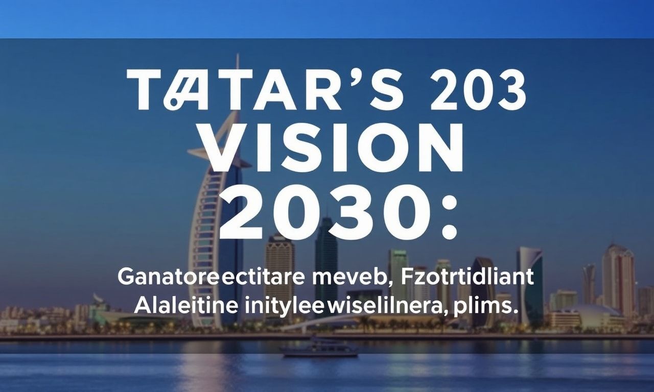 Qatar's Vision 2030: A Comprehensive Overview of the Nation's Ambitious Development Plans
