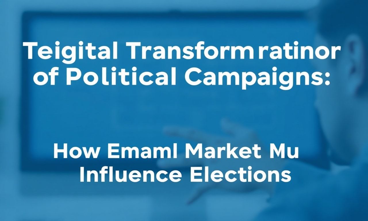 The Digital Transformation of Political Campaigns: How Email Marketing is Influencing Elections