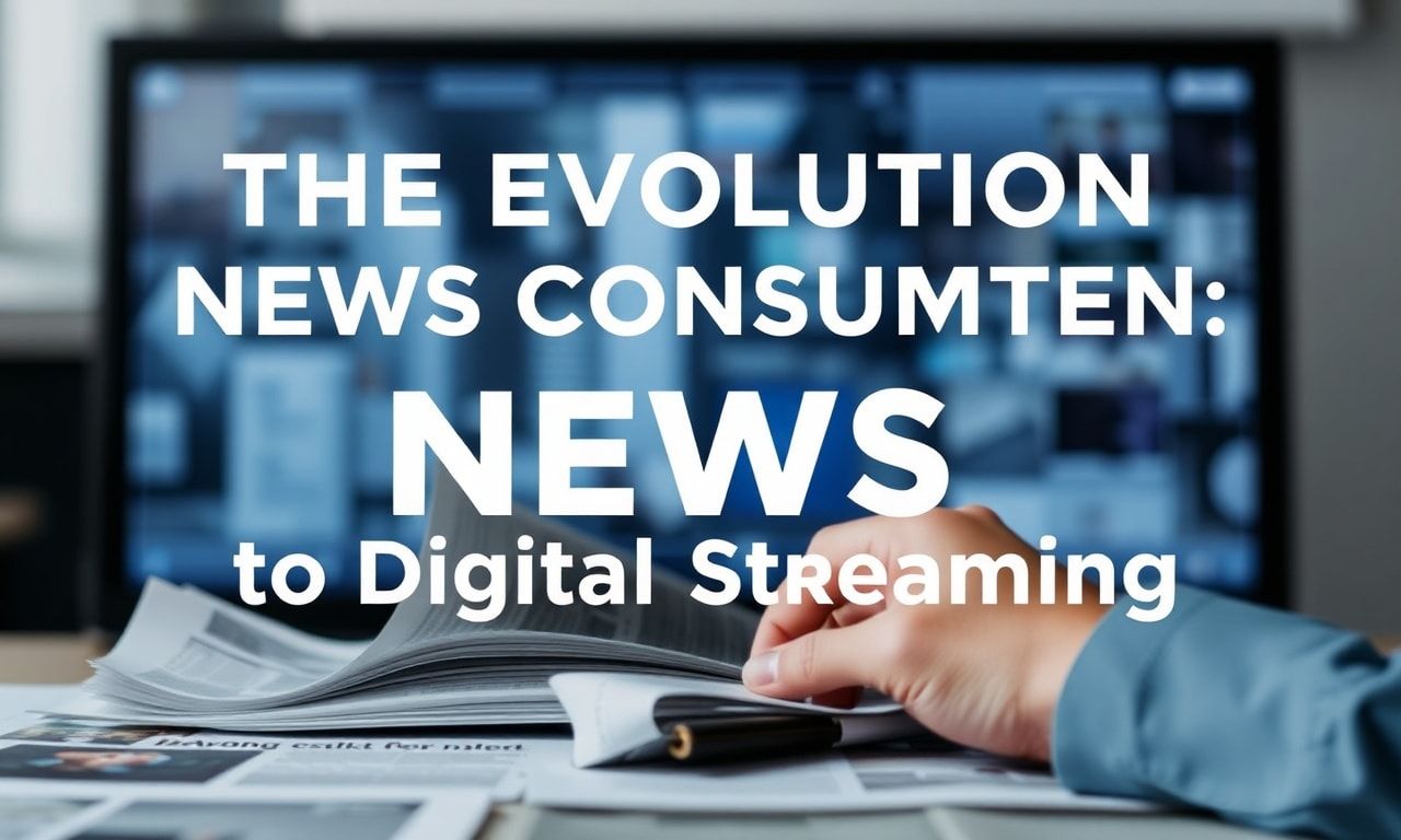 The Evolution of News Consumption: From Print to Digital Streaming