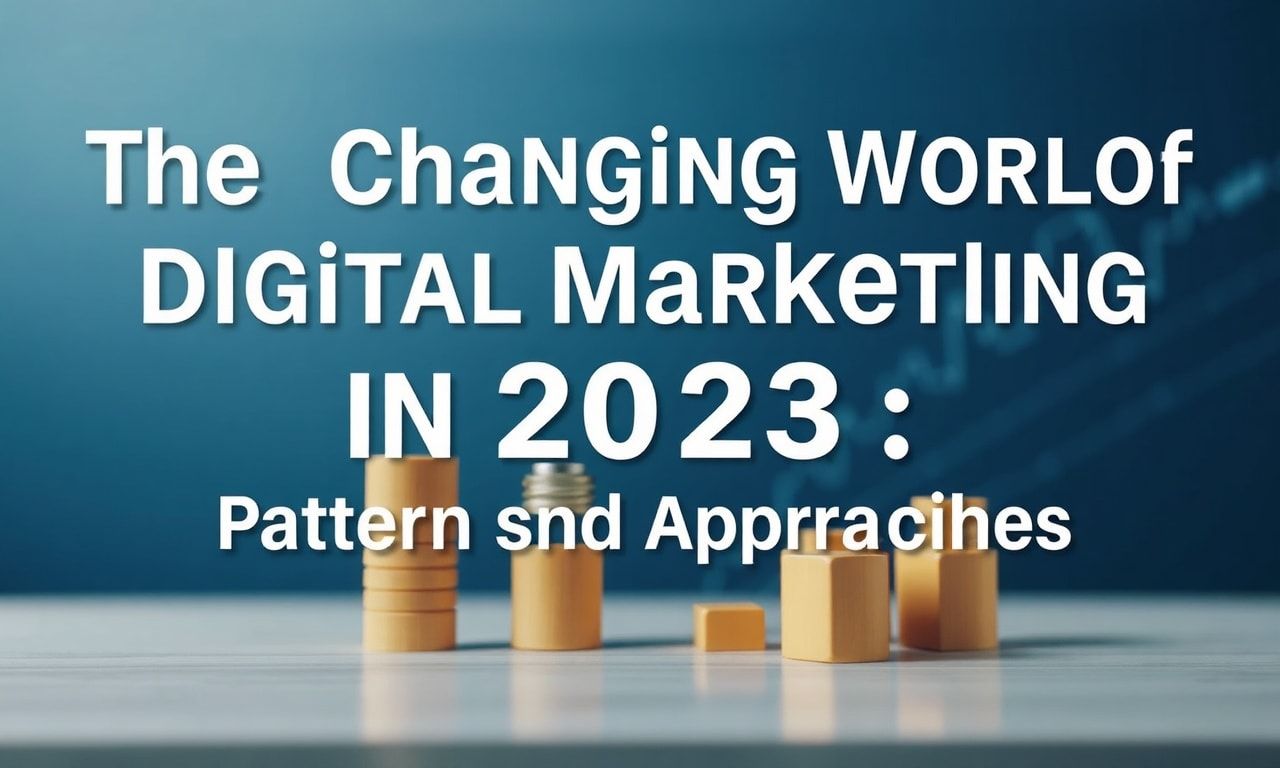 The Changing World of Digital Marketing in 2023: Patterns and Approaches