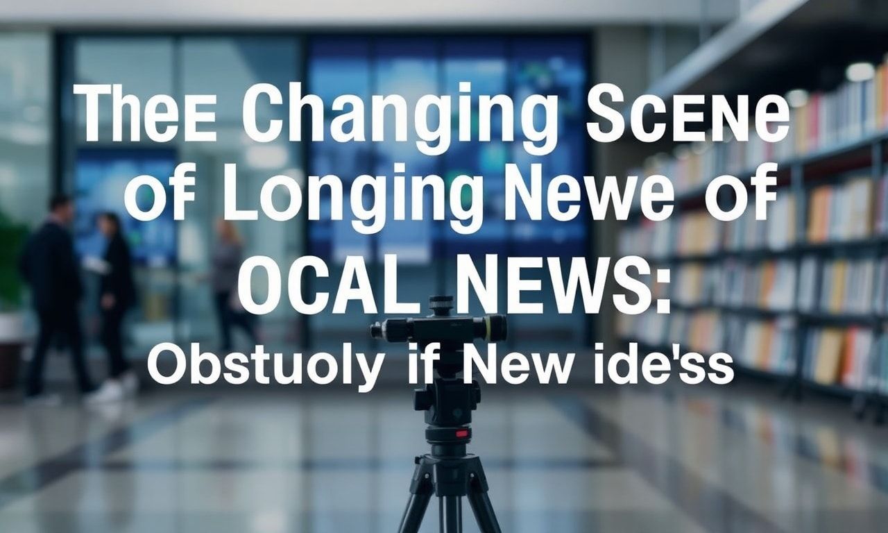 The Changing Scene of Local News: Obstacles and New Ideas