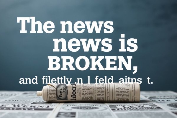 The news is broken, and frankly, I'm fed up with it.