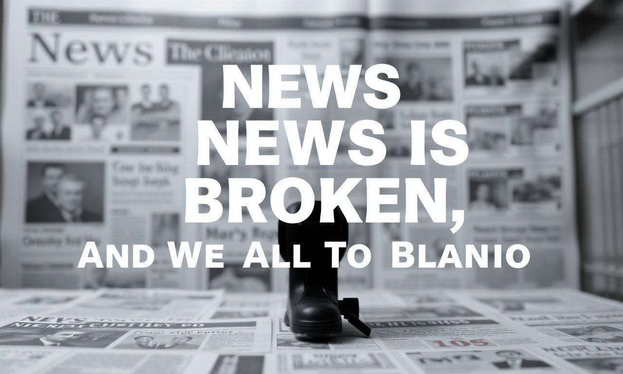 The News Is Broken, And We're All To Blame