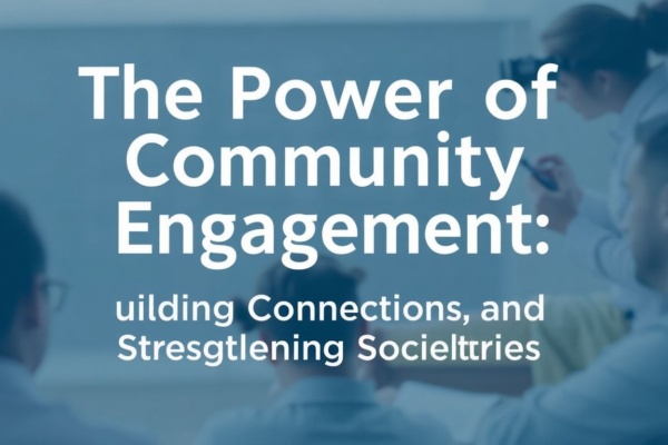 The Power of Community Engagement: Building Connections and Strengthening Societies