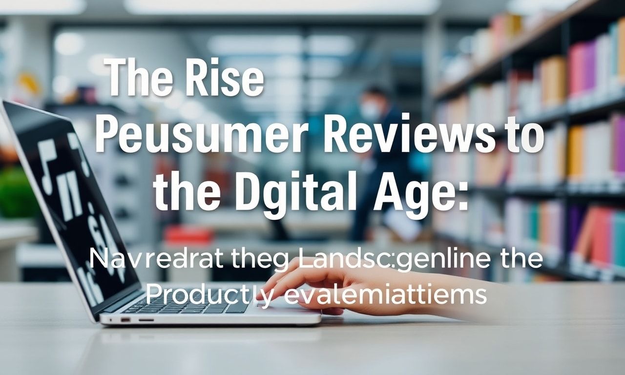 The Rise of Consumer Reviews in the Digital Age: Navigating the Landscape of Online Product Evaluations