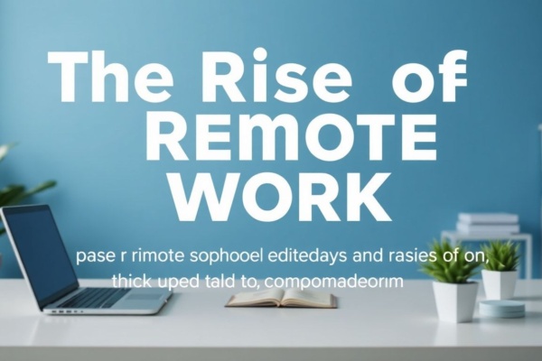 The Rise of Remote Work: How the Pandemic Has Reshaped Our Workplaces