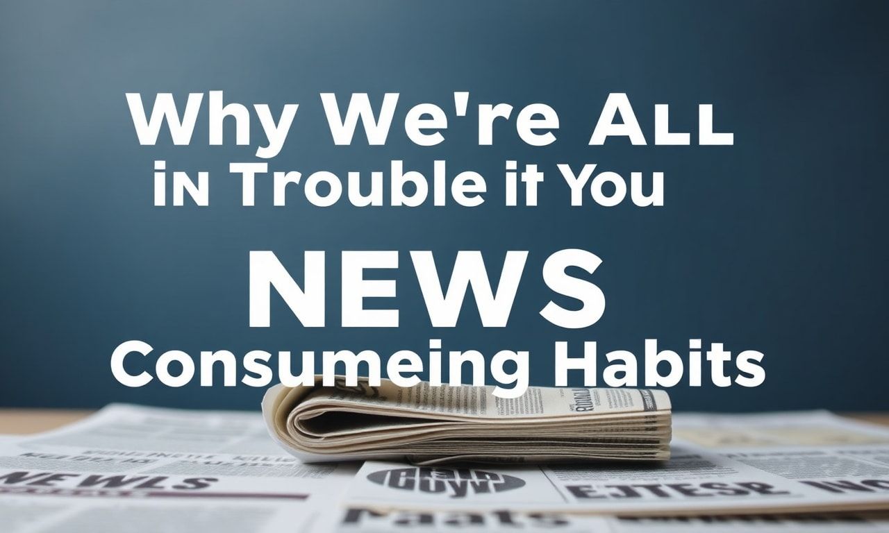 Why We're All in Trouble If We Don't Change Our News Consumption Habits